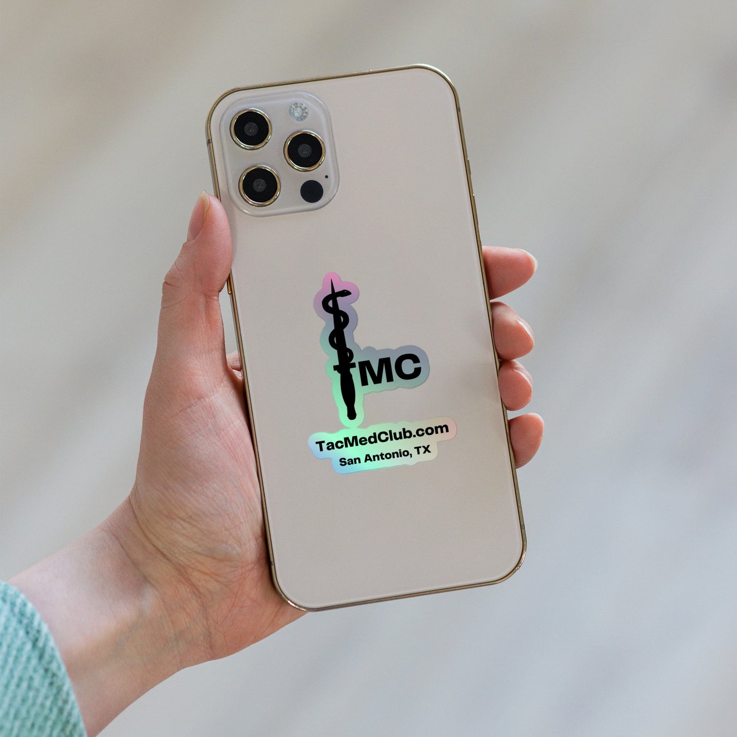 Tac Med Club, SATX - Holographic stickers