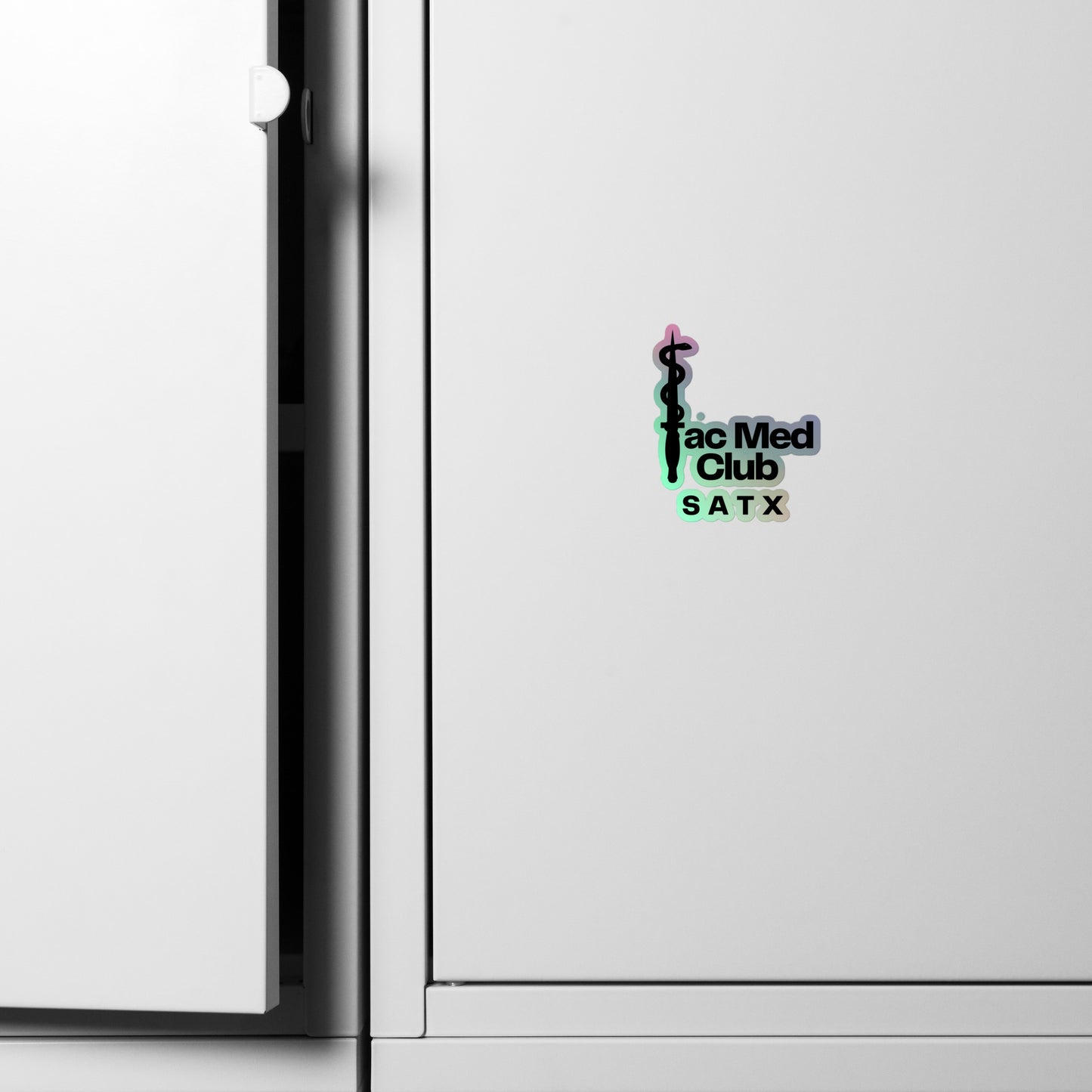 Tac Med Club, SATX - Holographic stickers